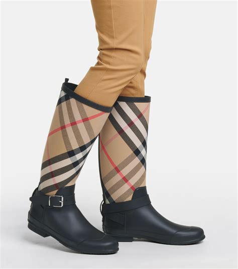 burberry lisson house check rain boot|Burberry rain boots.